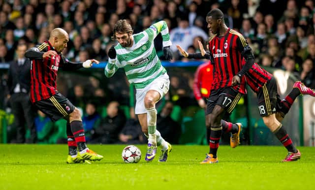 Celtic in action against Milan in the Champions League in 2013. Picture: SNS