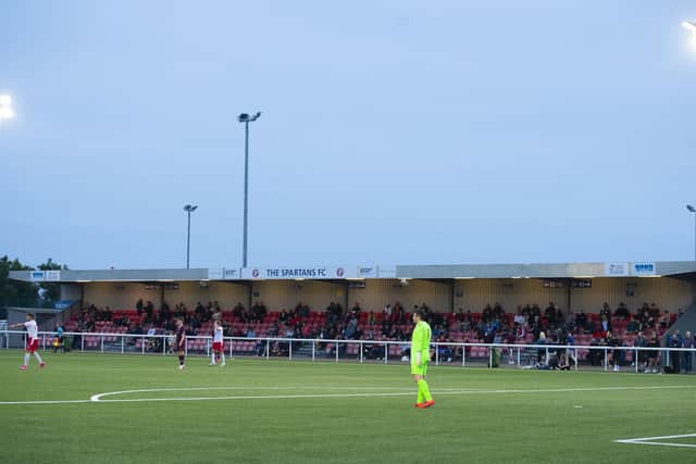 Spartans are bidding to bring SPFL football to Ainslie Park next season by overcoming Albion Rovers.
