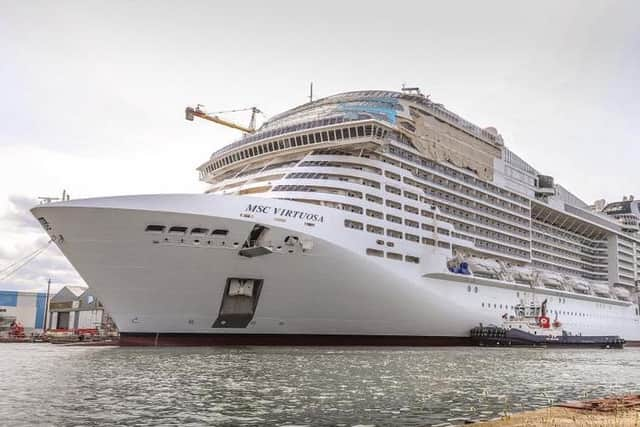 MSC Virtuosa was due to dock in Greenock on Wednesday. Picture: ND44/Wikimedia Commons