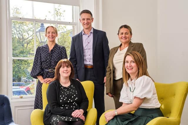 Back row - Lesley Larg, Gordon McBean and Ruth Croman; front row - Ashley Simpson and Lorna Buchan.