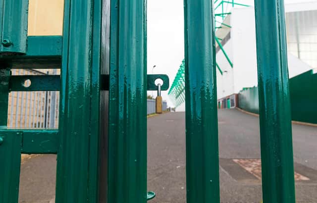 Football grounds around Scotland have been shut over the coronavirus spread