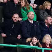 Hearts manager Robbie Neilson had to watch the game from the stands.