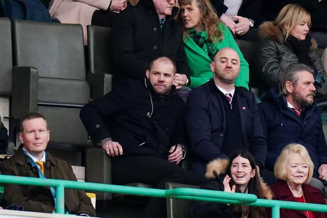 Hearts manager Robbie Neilson had to watch the game from the stands.