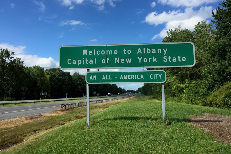 Albany is the capital city of the state of New York in the USA. While its name has been connected to a variety of languages, it is often associated with the Scottish Gaelic word ‘Alba’ which is the name of Scotland itself in this native tongue.