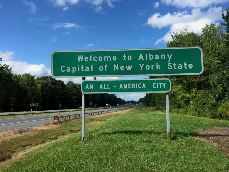 Albany is the capital city of the state of New York in the USA. While its name has been connected to a variety of languages, it is often associated with the Scottish Gaelic word ‘Alba’ which is the name of Scotland itself in this native tongue.