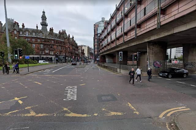 A 37-year-old man was making his way across the road at the pedestrian crossing, when he was struck by a car on Sauchiehall Street on Thursday, November 25.