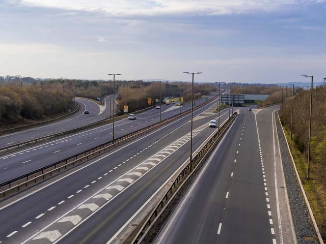 The roads of Scotland were empty the morning after the Prime Minister's address.