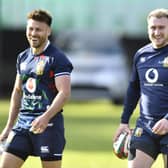 Ali Price and Stuart Hogg during the British and Irish Lions training session at Hermanus High School. Picture: Ashley Vlotman/Gallo Images/Getty Images