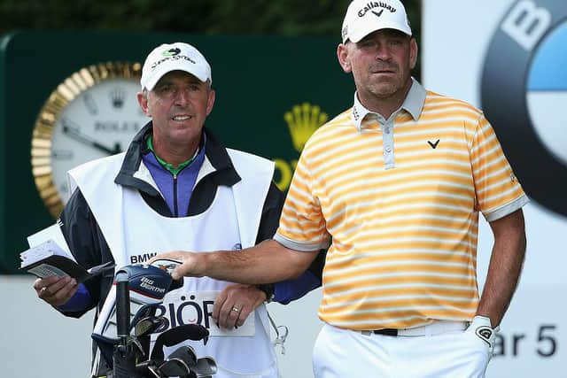 Phil Morbey, who is caddying for Calum Hill, has worked with some of European golf's biggest names over the years, including Thomas Bjorn. Picture: Richard Heathcote/Getty Images.