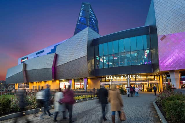 Silverburn currently consists of 125 retail and leisure units including big names such as Next, Marks & Spencer and TK Maxx. A leisure extension, which was completed in 2015, added a 14-screen Cineworld and 11 restaurant units.