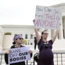 Pro-choice activists demonstrate in front of the US Supreme Court in response to a leaked draft decision to overturn the Roe vs Wade ruling (Picture: Anna Moneymaker/Getty Images)