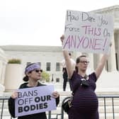 Pro-choice activists demonstrate in front of the US Supreme Court in response to a leaked draft decision to overturn the Roe vs Wade ruling (Picture: Anna Moneymaker/Getty Images)