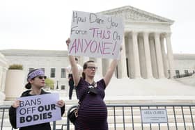 Pro-choice activists demonstrate in front of the US Supreme Court in response to a leaked draft decision to overturn the Roe vs Wade ruling (Picture: Anna Moneymaker/Getty Images)