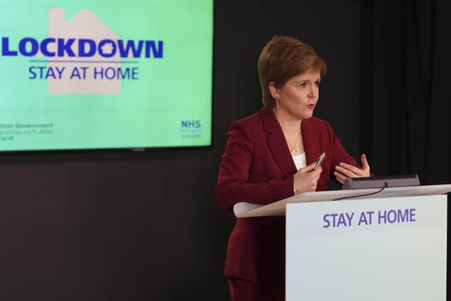 Nicola Sturgeon needs businesses and organisations to play their part to combat the new strain of coronavirus