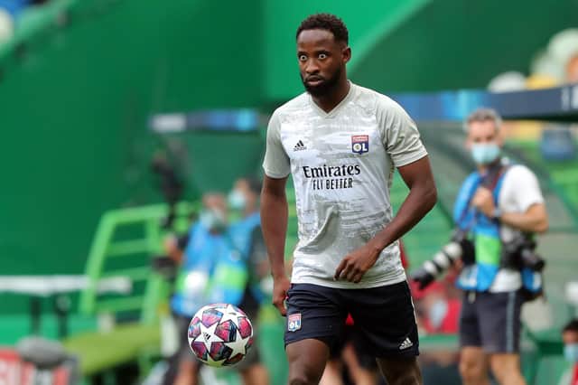 Former Celtic striker Moussa Dembele is eyeing a return to Glasgow to face Rangers in the Europa League with Lyon. (Photo by MIGUEL A. LOPES/POOL/AFP via Getty Images)