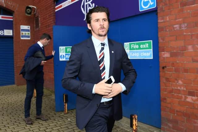 Joey Barton spent four months at Rangers under Mark Warburton in 2016. Picture: SNS
