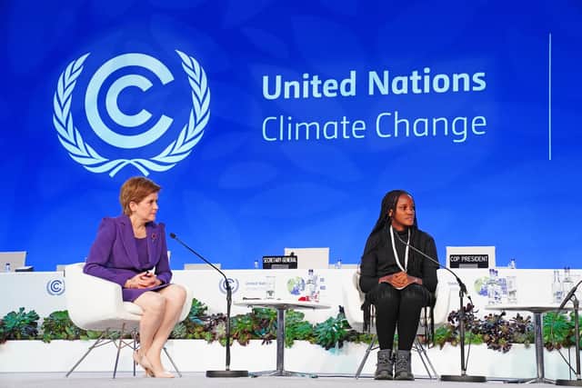 Nicola Sturgeon, seen with Ugandan activist Vanessa Nakate during the COP26 summit in Glasgow, put significant energy into climate change issues (Picture: Jane Barlow/PA)