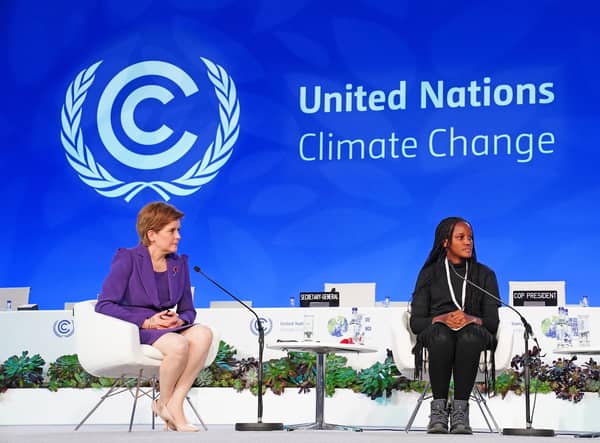 Nicola Sturgeon, seen with Ugandan activist Vanessa Nakate during the COP26 summit in Glasgow, put significant energy into climate change issues (Picture: Jane Barlow/PA)