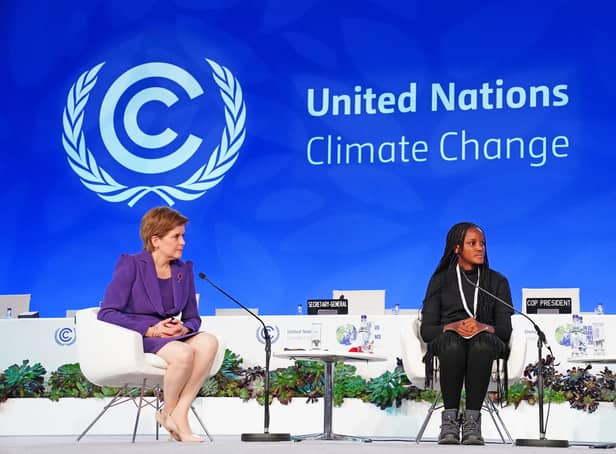 Nicola Sturgeon, seen with Ugandan activist Vanessa Nakate during the COP26 summit in Glasgow, put significant energy into climate change issues (Picture: Jane Barlow/PA)