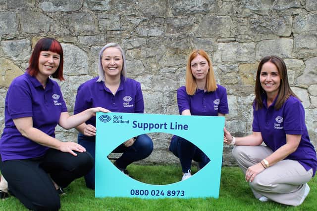 Staff from Sight Scotland's Family Wellbeing Service
