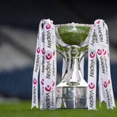 The Viaplay Cup is pictured at Hampden Park. (Photo by Ross MacDonald / SNS Group)