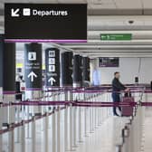 Travellers arriving at Edinburgh Airport. Picture: PA