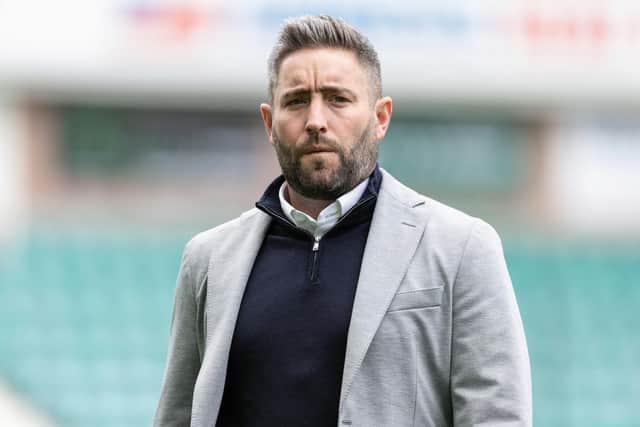 Lee Johnson had a win rate of 38 per cent at Hibs.
