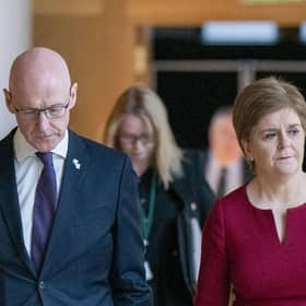 First Minister Nicola Sturgeon and Deputy First Minister John Swinney at Holyrood. Picture: Jane Barlow/PA Wire