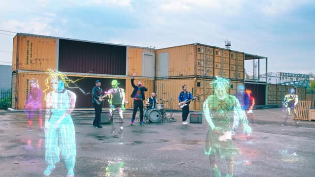 Coldplay performing their new single with the help of French astronaut Thomas Pesquet onboard the International Space Station (Photo: Coldplay/PA Wire).