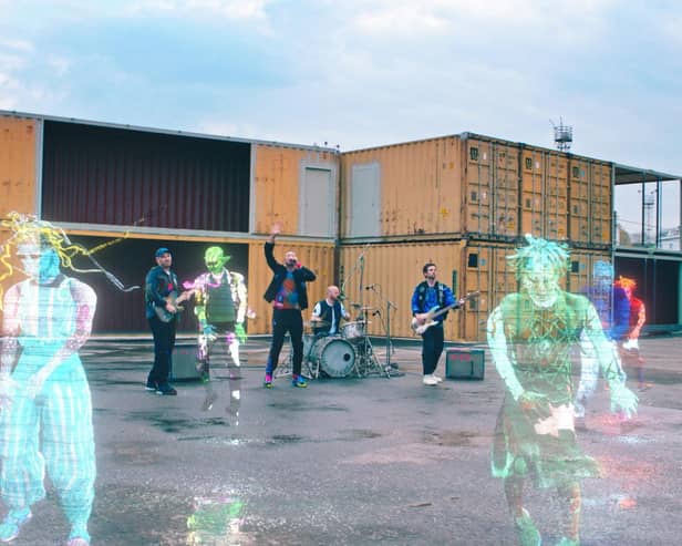Coldplay performing their new single with the help of French astronaut Thomas Pesquet onboard the International Space Station (Photo: Coldplay/PA Wire).