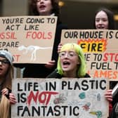 Young people take part in a climate strike in Glasgow last year (Picture: John Devlin)