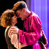 Leah Byrne as Juliet and Angus Taylor as Romeo  PIC Robin Mitchell