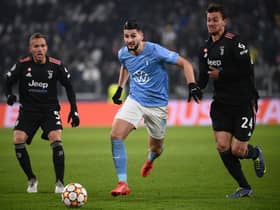 Rangers transfer target Antonio Colak (centre) in action for Malmo against Juventus in a Champions League group stage match last season. (Photo by MARCO BERTORELLO/AFP via Getty Images)