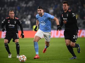 Rangers transfer target Antonio Colak (centre) in action for Malmo against Juventus in a Champions League group stage match last season. (Photo by MARCO BERTORELLO/AFP via Getty Images)