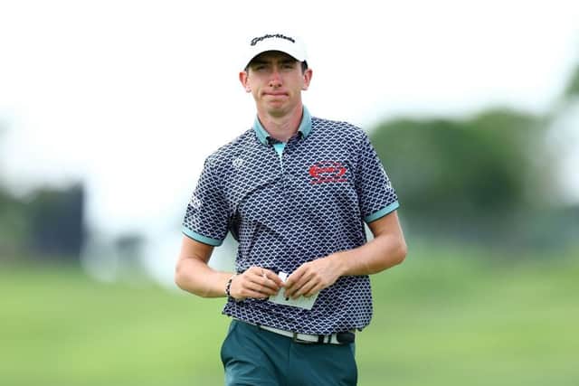 Northern Ireland's Tom McKibbin had reason to feel pleased after opening with a bogey-free eight-under-par 64 in Singapore. Picture: Yong Teck Lim/Getty Images.