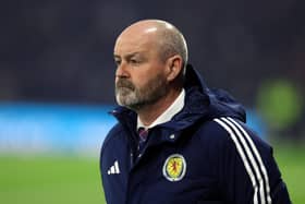 Scotland manager Steve Clarke has selected 28 players in his provisional Euro 2024 squad. (Photo by Ian MacNicol/Getty Images)