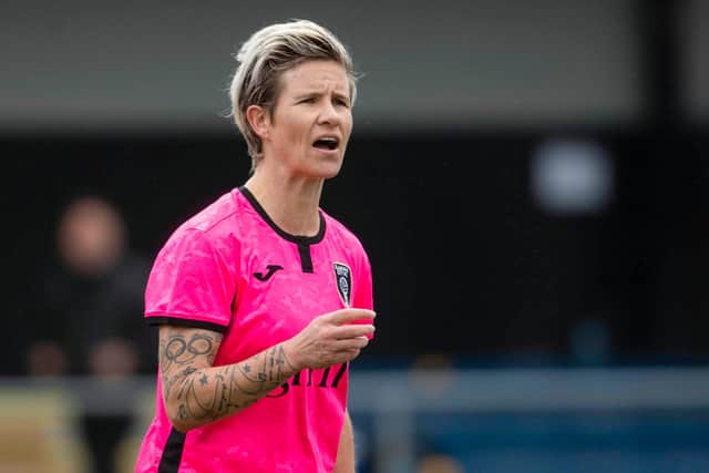 Glasgow City's star defender Janine Van Wyk is determined to end the season with silverware (Photo by Craig Foy / SNS Group)