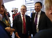 Labour leader Keir Starmer and Scottish Labour leader Anas Sarwar in Glasgow last week.