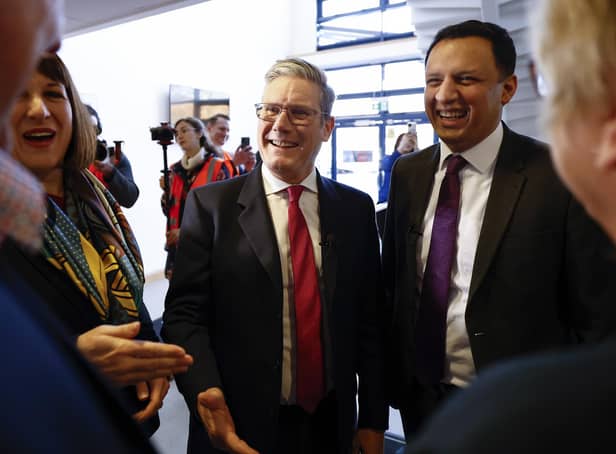 Labour leader Keir Starmer and Scottish Labour leader Anas Sarwar in Glasgow last week.