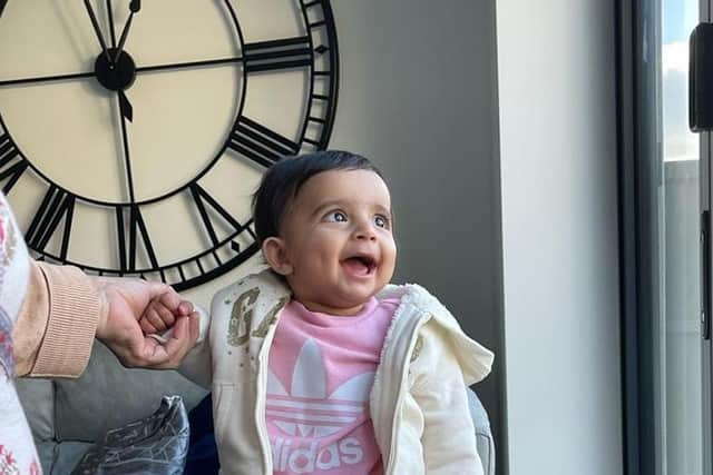 Hira Ahmad, from Wandsworth, London, gave birth to her daughter Dua (pictured) on January 29 despite having Bruck syndrome, a condition with fewer than 50 recorded cases worldwide, which means she has brittle bones, restricted growth and uses a wheelchair. Picture: Hira Ahmad/PA Wire