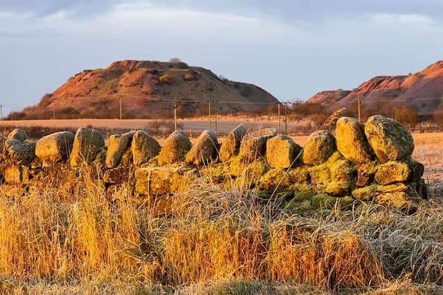 Broxburn Bings in the morning light