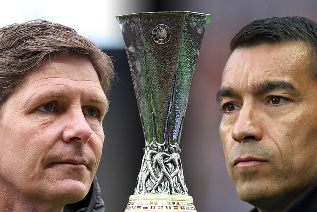 Rangers manager Giovanni van Bronckhorst goes up against his Eintracht Frankfurt counterpart Oliver Glasner in tonight's Europa League final in Seville.