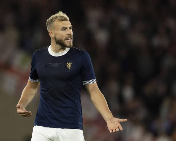 Scotland's Ryan Porteous in action during the 150th Anniversary Heritage match against England at Hampden.  (Photo by Craig Foy / SNS Group)
