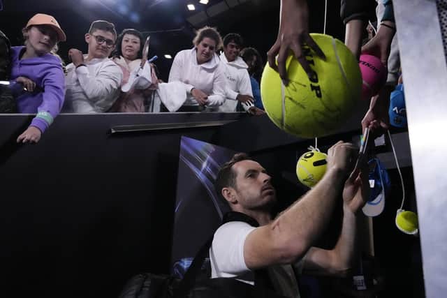Andy Murray is popular with the fans in Australia.