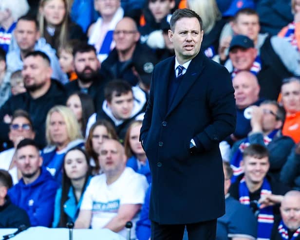 Rangers manager Michael Beale is hoping to add a striker as part of the summer rebuild.  (Photo by Ross MacDonald / SNS Group)