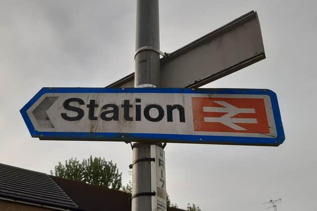 The British Rail logo is still used for stations. Picture: The Scotsman