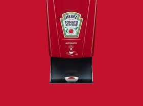Heinz's new sauce dispenser is contactless.