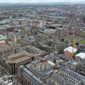 An aerial stock view of Glasgow. Picture: Richard McCarthy/PA Wire