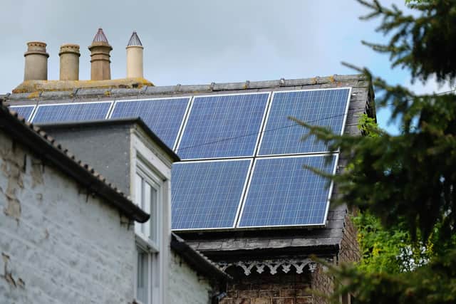 Sources of renewable energy like solar panels and heat pumps can meet much of a well-insulated home’s requirements (Picture: Ian Forsyth/Getty Images)