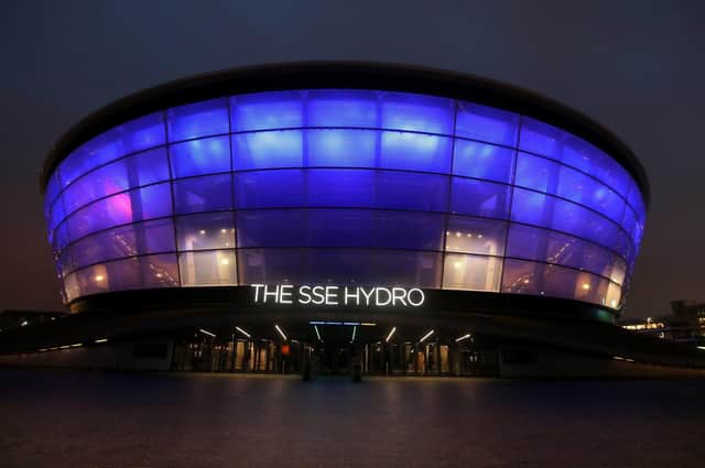 Glasgow's iconic Hydro arena is relocated to Edinburgh for the new Netfix movie set at the Eurovision Song Contest. Picture: Andrew Milligan